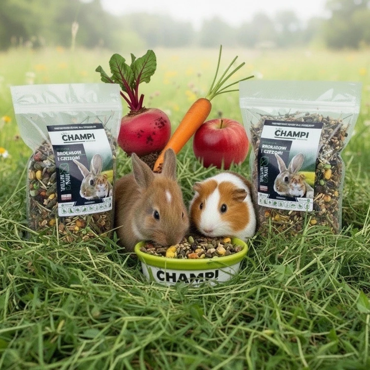 Karma dla królika NATURALNY 14kg Pokarm dla świnki gryzoni mieszanka Champi