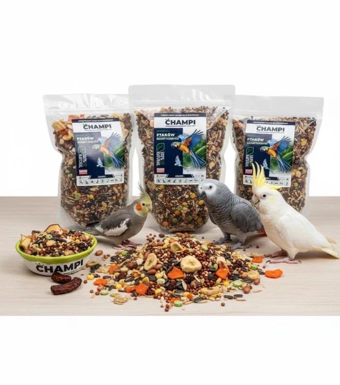 14kg Karma dla PAPUG dużych i średnich koktajl DELUXE pokarm PREMIUM Champi