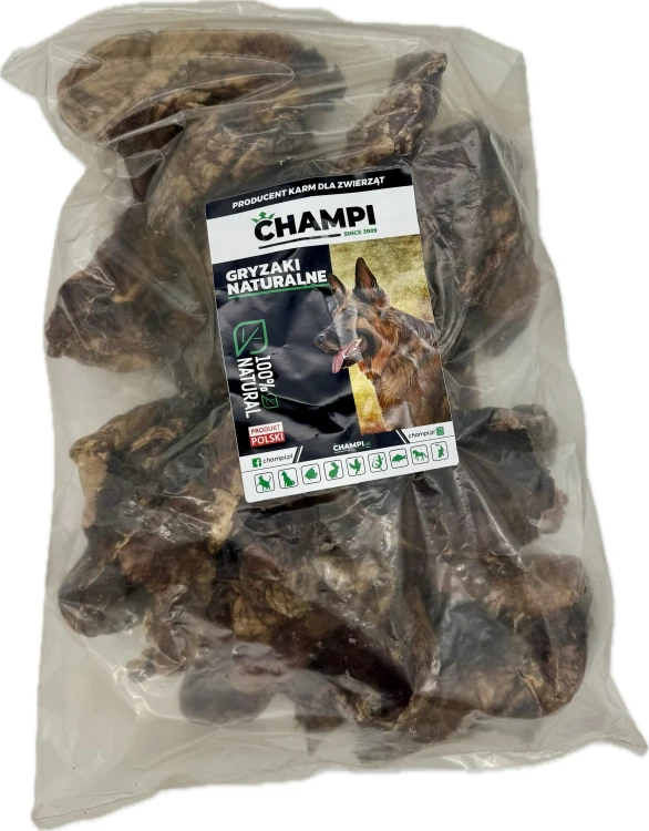 Płuca wołowe 500g suszone naturalne gryzak przysmaki dla psa Champi Premium