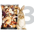 Egzotyczna karma dla gryzoni i królików 3kg owoce i warzywa premium Champi