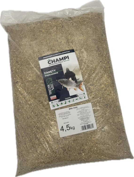 Bird Food zanęta wędkarska mielone ziarno dodatek do zanęt 4,5kg Champi