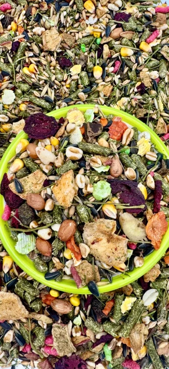 Karma dla królika świnki gryzoni 4,5kg MUSLI mieszanka warzywa owoce Champi