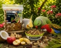 Egzotyczna karma dla papug średnich i dużych 3kg premium z owocami Champi