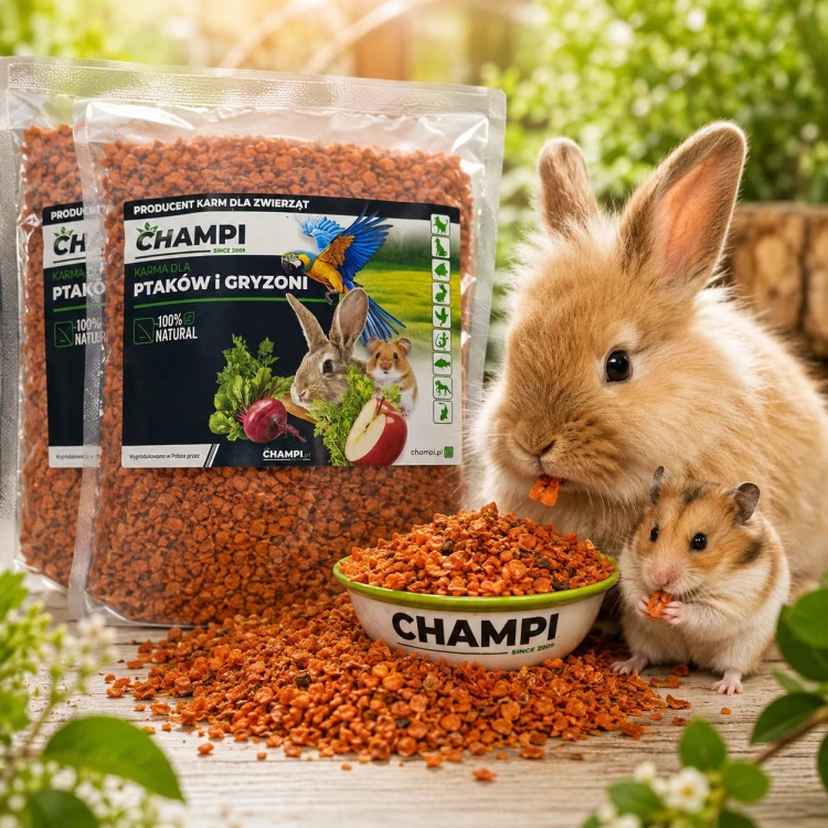 Marchew suszona KULKA 500g marchewka warzywa karma dla królika świnki Champ