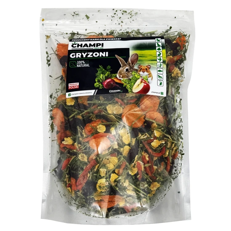 WARZYWNIK warzywa dla królika świnki gryzoni karma z pietruszką Champi 500g