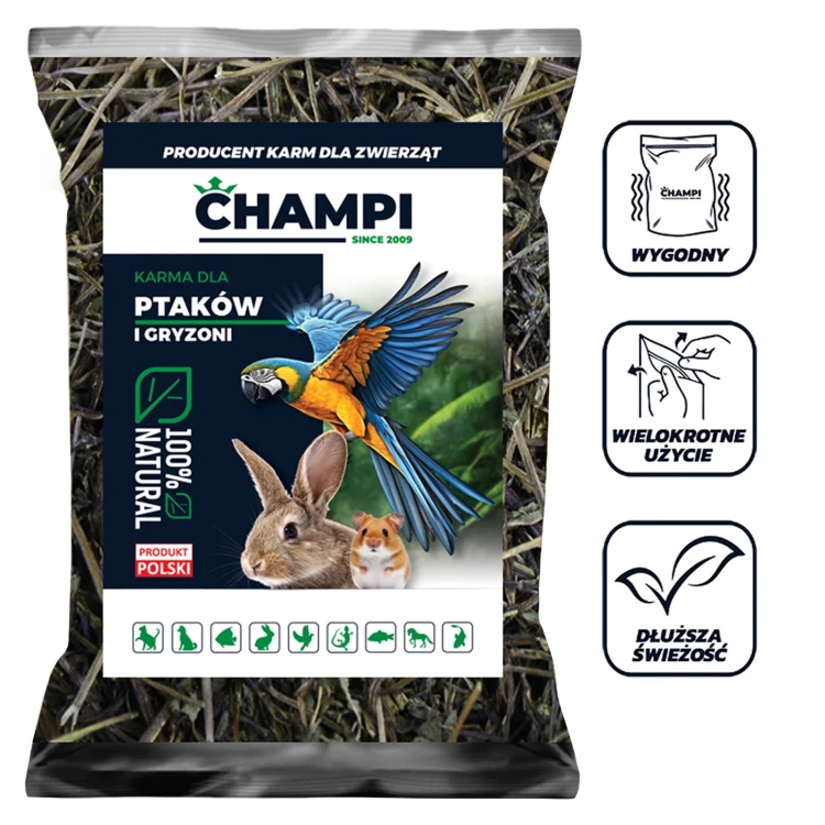 Mięta suszona 350g karma dla królika chomika świnki gryzoni zioła Champi