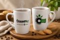 Kubek ceramiczny Champi.pl 300ml Biały