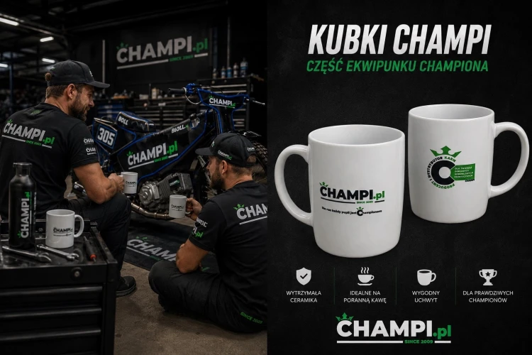 Kubek ceramiczny Champi.pl 300ml Biały
