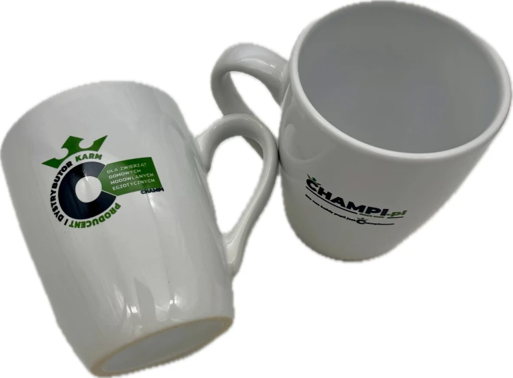 Kubek ceramiczny Champi.pl 300ml Biały