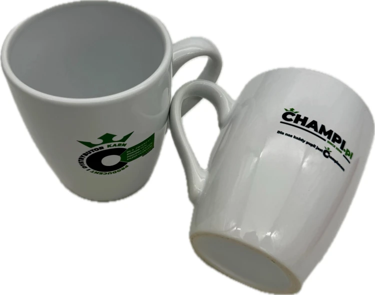 Kubek ceramiczny Champi.pl 300ml Biały