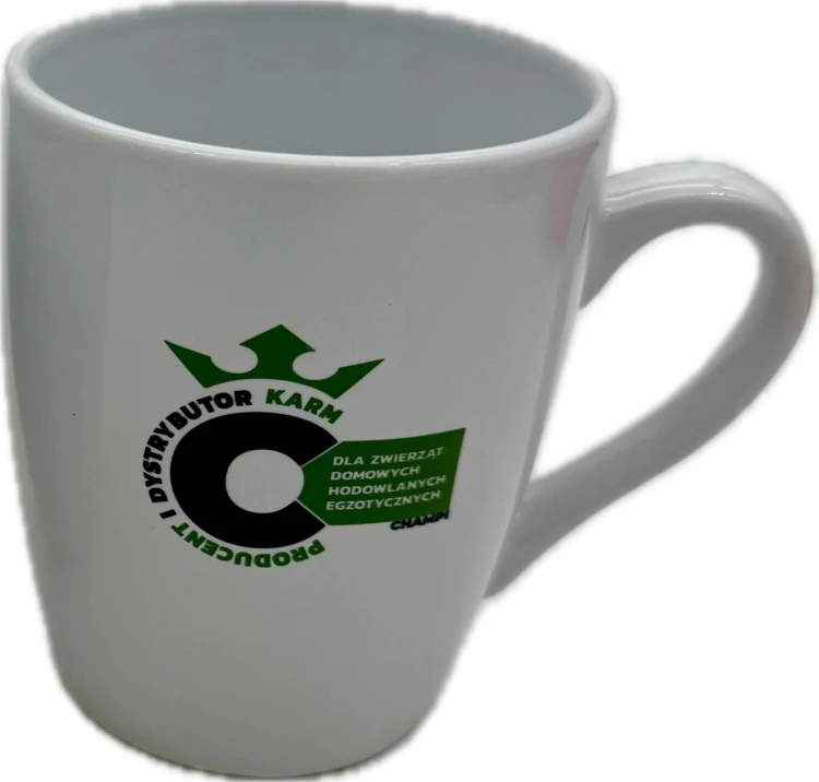 Kubek ceramiczny Champi.pl 300ml Biały