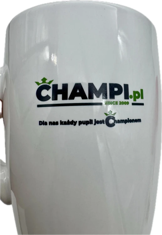 Kubek ceramiczny Champi.pl 300ml Biały