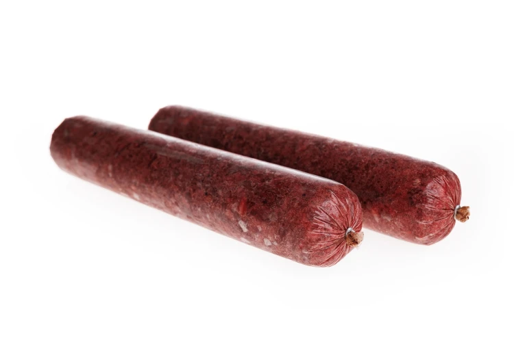 Mięso mrożone dla psa WOŁOWE b/k bez kości baton 20kg BARF wołowina