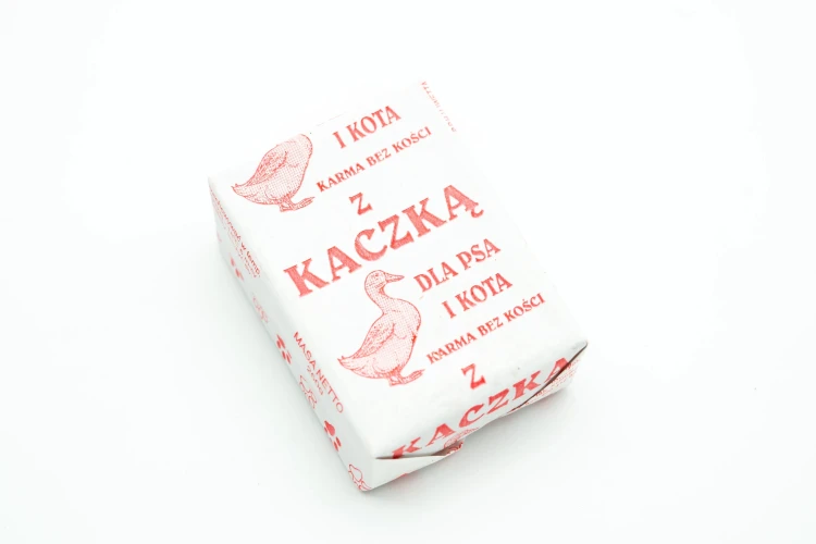 Mięso mrożone dla psa kota KACZKA kostka b/k 1kg BARF