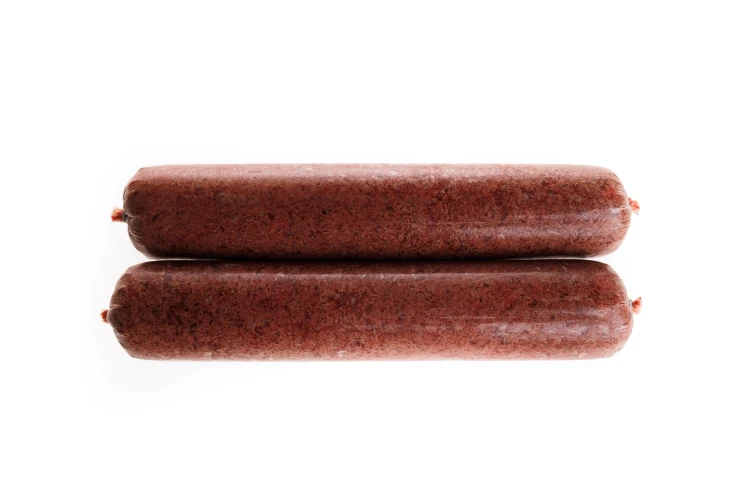Mięso mrożone dla psa wołowe z/k z kością baton 1kg BARF