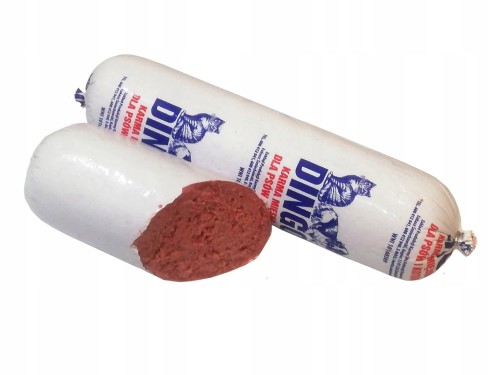 Karma dla kota mięso kiełbasa wieprzowa DINGO 1kg