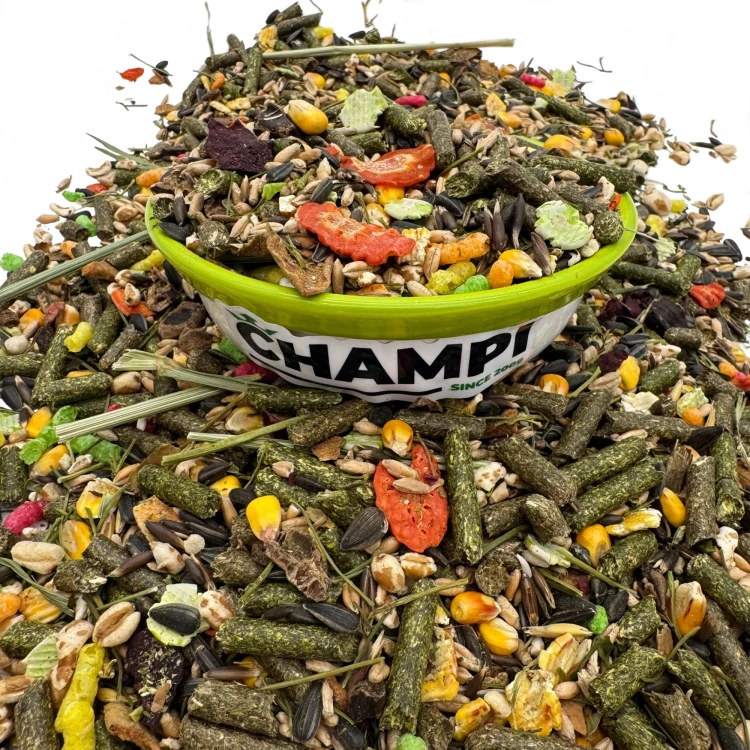 Karma dla królika NATURALNY 1kg Pokarm dla świnki gryzoni mieszanka Champi