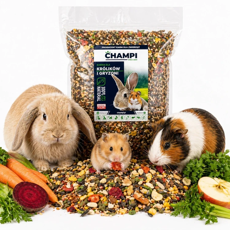 Karma dla królika gryzoni 4,5kg EXCLUSIVE PREMIUM Champi od producenta