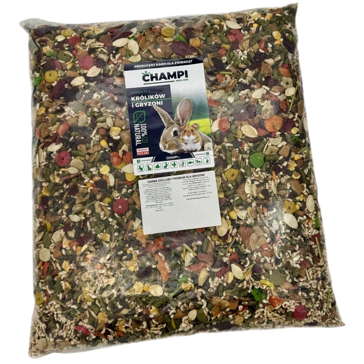 Karma dla królika gryzoni 4,5kg EXCLUSIVE PREMIUM Champi od producenta